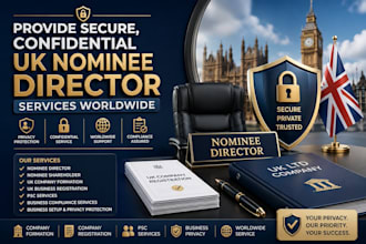 provide secure, confidential UK nominee director services worldwide