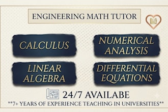 teach calculus, linear algebra, and numerical computation