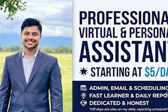 be your virtual office assistant and pa