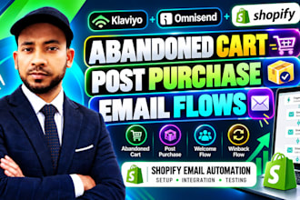 set up klaviyo omnisend email flows