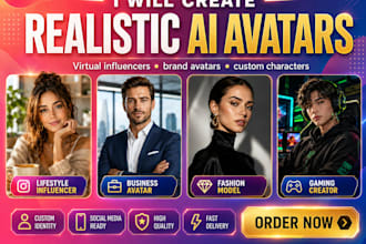 create a realistic ai avatar or virtual influencer for your brand