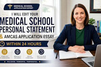 edit your medical school personal statement and amcas application essay