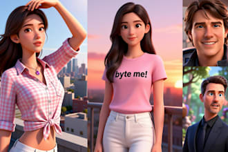 turn your portrait to stylized 3d style