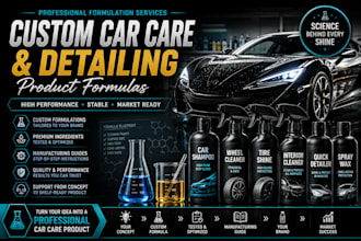 custom car care and detailing product formulas