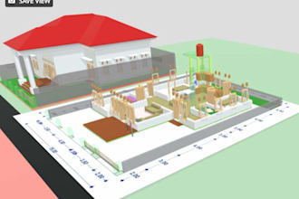 easy extrude pull from 2d to 3d model with all prepare