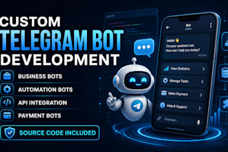 create professional telegram bot for your business