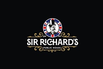 design british pub beer bar logo
