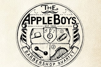 design a custom barber and barber shop logo