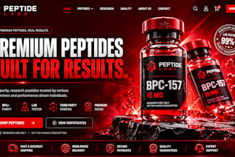 build peptide website fda compliant peptide website woocommerce peptide website
