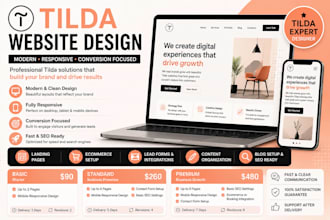 design tilda website tilda landing page tilda expert tilda designer