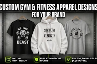 design custom gym fitness and powerlifting t shirts and hoodies for your brand