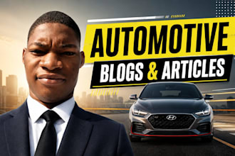 write SEO automotive blog post or articles
