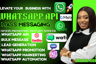 setup whatsapp API chatbot automation meta  bulk messaging