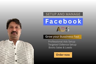create and manage facebook ads, instagram ads, meta ads