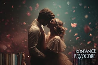 do romance book cover, romance character design,