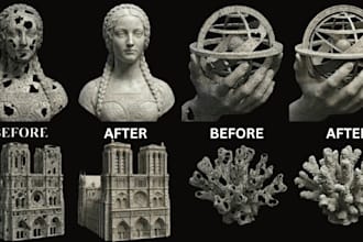 repair stl file, clean and fix 3d scan, modify 3d and convert stl to 3mf