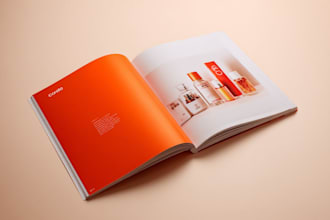 product brochure catalog, sell sheet catalogue design