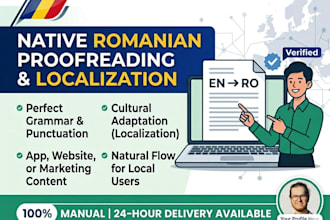 translate and proofread english to romanian or vice versa