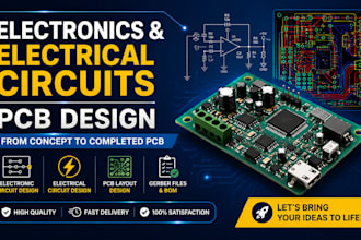 design electronics and electrical circuits and pcb design