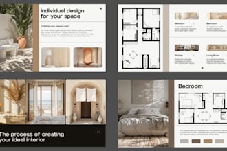design real estate architectural property marketing brochure offering memorandum