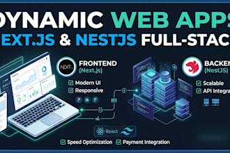 build a responsive nextjs landing page or react web application