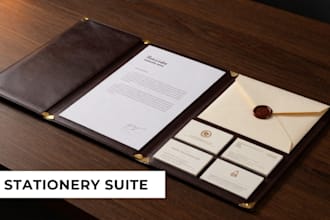 design a premium corporate business card and stationery layout