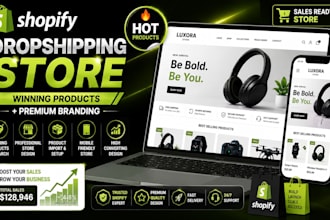 create a winning shopify dropshipping store with hot products