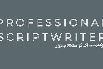write a professional short film script or screenplay