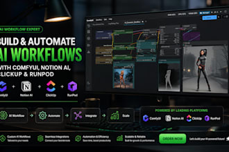build ai workflows with comfyui, notion ai, clickup, and runpod