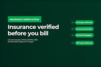 verify insurance benefits for your clinic patients