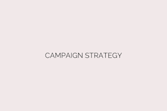 create a marketing strategy and campaign roadmap for your brand