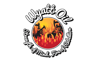 make wyatt oil logo for strength mind fire of rebellion