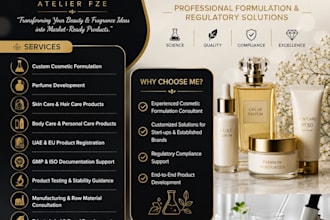 design and develop perfumes and cosmetics for your brand