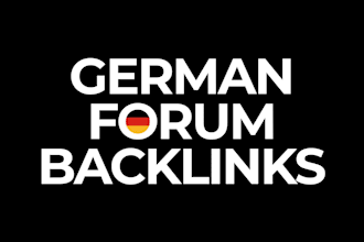 build manual german forum backlinks for your website