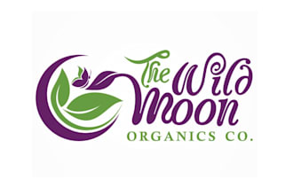 design creative wild moon organics logo