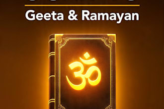write engaging hindi spiritual youtube script on geeta ramayan