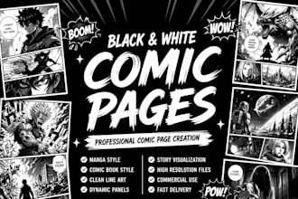 draw professional comic pages