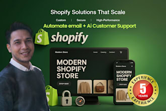 build design a shopify store with klaviyo flows and ai chat