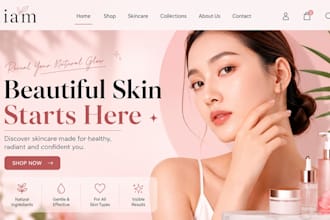 skincare shopify store skincare website beauty website skincare shopify website