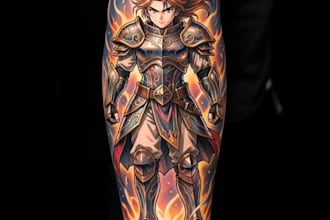 unique anime tattoo design for you