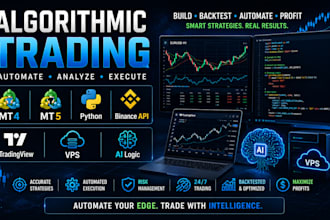 build algorithmic trading bot for forex and crypto automation