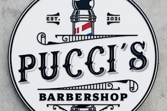 design barber, barber shop, beauty salon, fashion logo