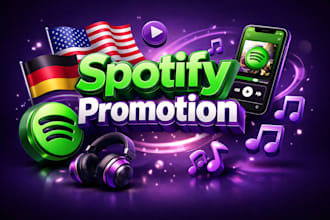 organic USA german spotify promotion spotify album, spotify ep music promotion