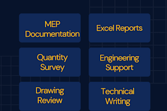 prepare mep documentation and engineering reports