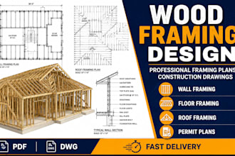 design details timber and wood framing construction drawing