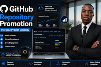 market and increase the visibility of your github repository