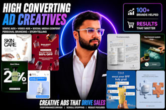 design high converting facebook and meta ad creatives