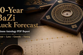 create your 10 year chinese bazi luck forecast PDF