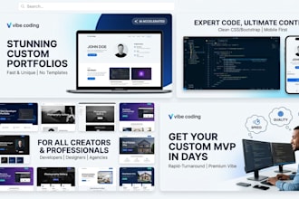 build a responsive custom website or personal portfolio
