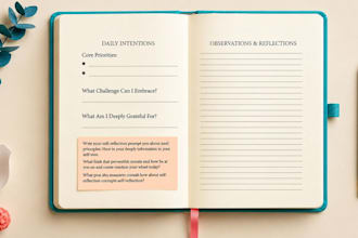 design minimalist planner,  journal design PDF formatting, canva ebook, workbook
